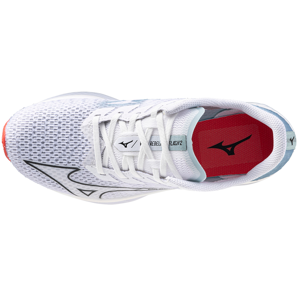 Mizuno WAVE REBELLION FLASH 2 White/Black/Gray Mist
