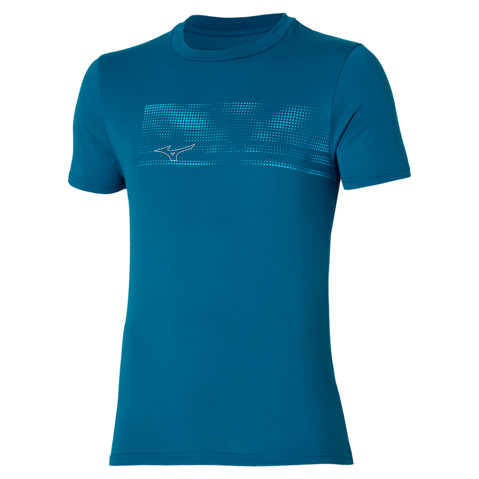 Mizuno Athletics Graphic Tee Moroccan Blue