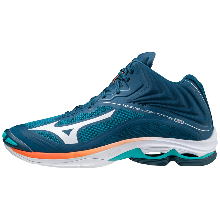 Mizuno Wave Lightning Z6Mid LBlue/White/Firecracker