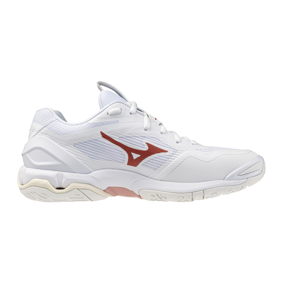 Mizuno WAVE STEALTH 6 White/Rose Elegance/Lava Falls