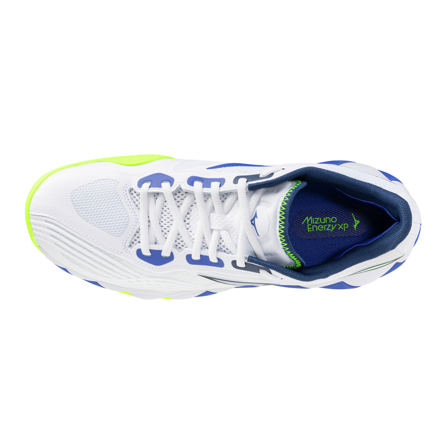 Mizuno WAVE ENFORCE TOUR 2 AC White/Dazzling Blue/Lightning Yellow