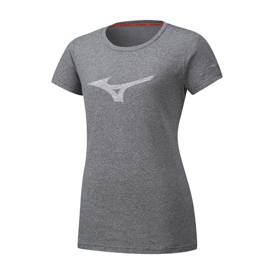 Mizuno Heritage RB Tee Grey Melange