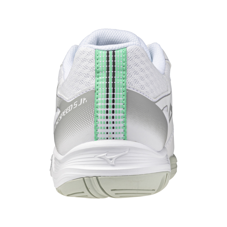 Mizuno CYCLONE SPEED 5 Jr. White/Black/Frozen Emerald