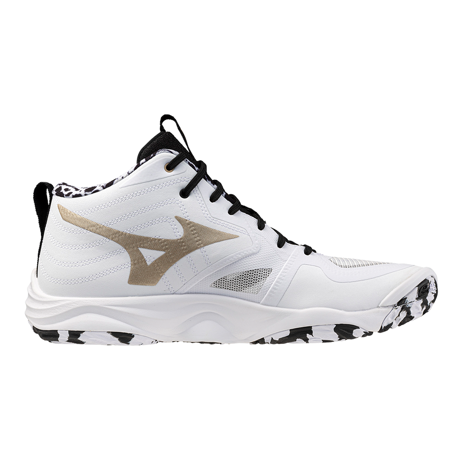 Mizuno WAVE MOMENTUM ELITE MID White/Black/GE Gold