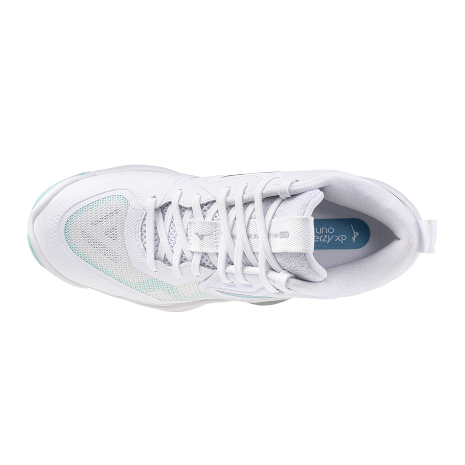 Mizuno WAVE MOMENTUM ELITE MID White/Blue Tint