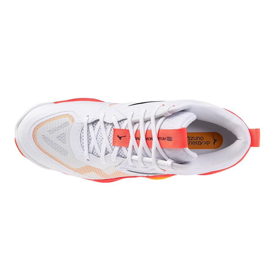Mizuno WAVE MOMENTUM ELITE MID White/Fiery Coral 2/Citrus