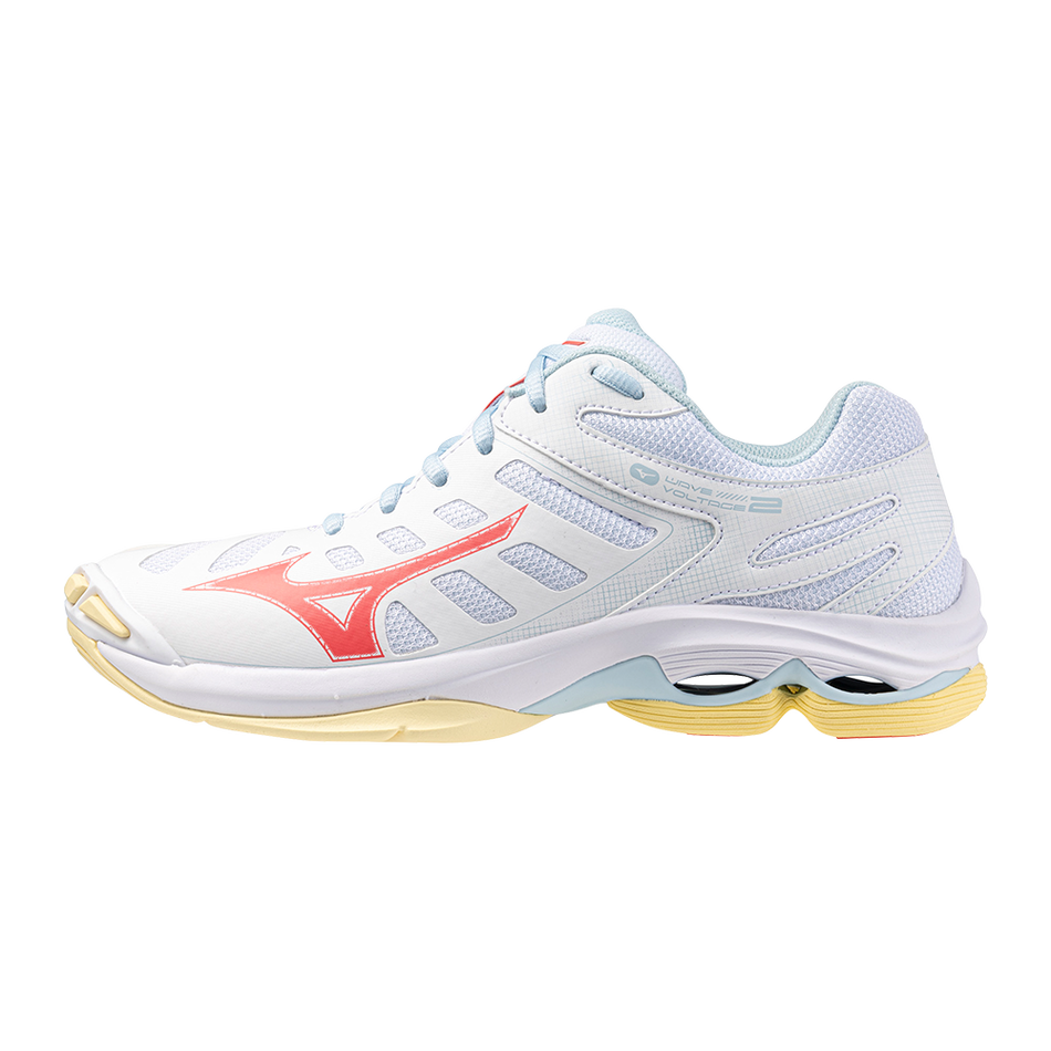 Mizuno WAVE VOLTAGE 2 White/Calypso Coral/Pale Banana
