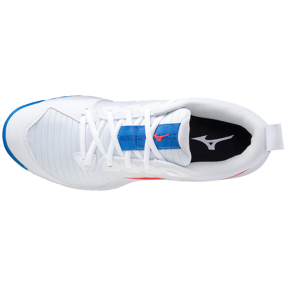 Mizuno Wave Supersonic 2 White/IRed/FrenchBlue