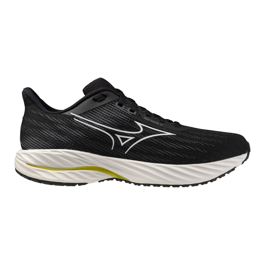 Mizuno WAVE INSPIRE 21 Black/White/Vibrant Yellow
