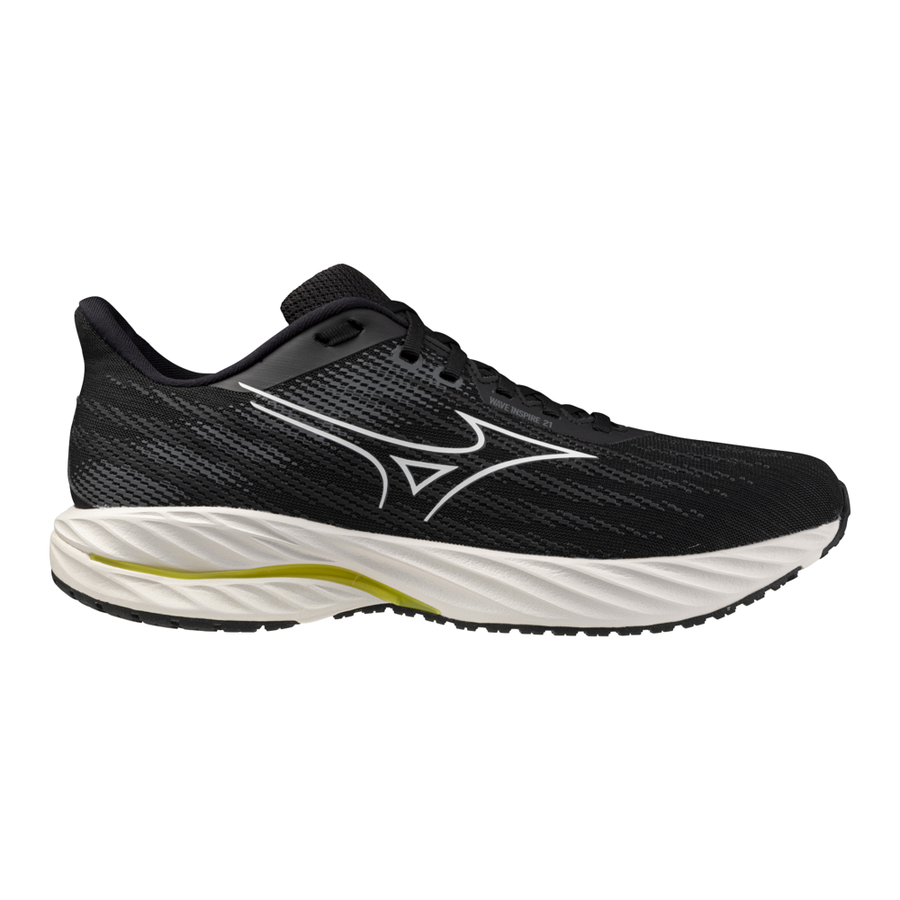 Mizuno WAVE INSPIRE 21 Black/White/Vibrant Yellow