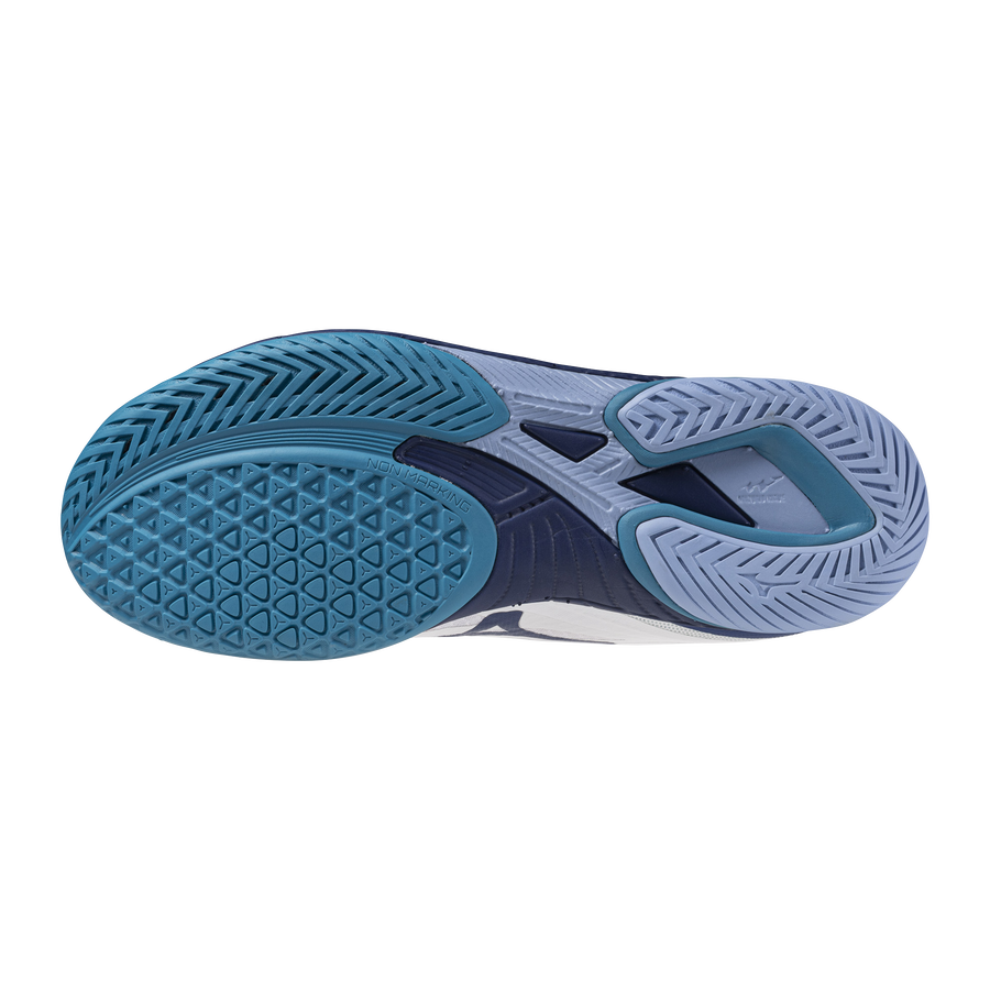 Mizuno WAVE DRIVE NEO 4 White/Bellwether Blue/Fjord Blue