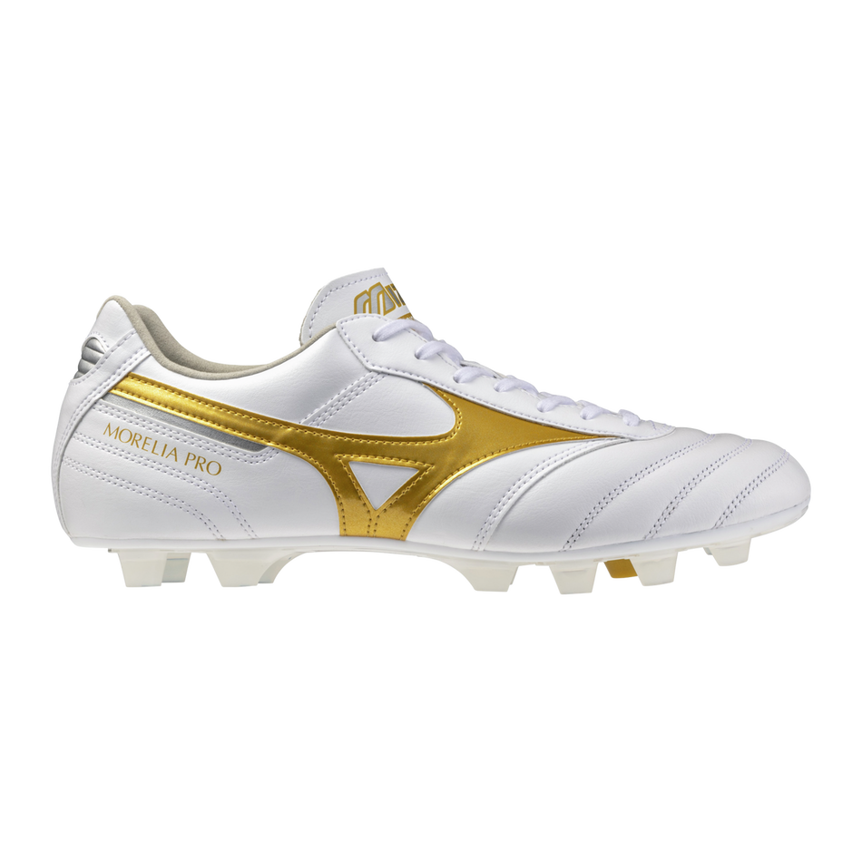 Mizuno MORELIA II PRO White/Football Gold/Galaxy Silver