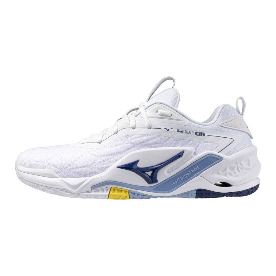 Mizuno WAVE STEALTH NEO 2 White/BellwetherBlue/BelAirBlu