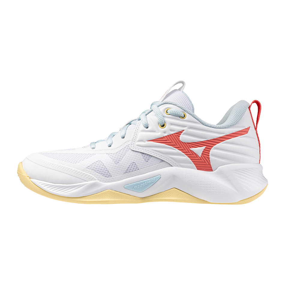 Mizuno WAVE MOMENTUM PRO White/Calypso Coral/Pale Banan