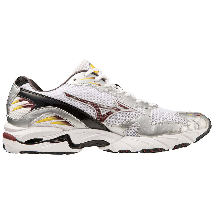 Mizuno Wave Rider 10 White/Cabernet/Silver