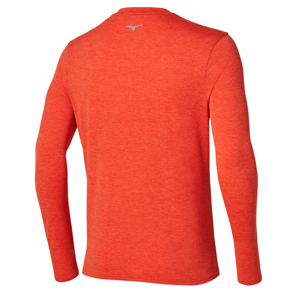 Mizuno Core Impulse Half Zip Long Sleeve Tee Orange.com