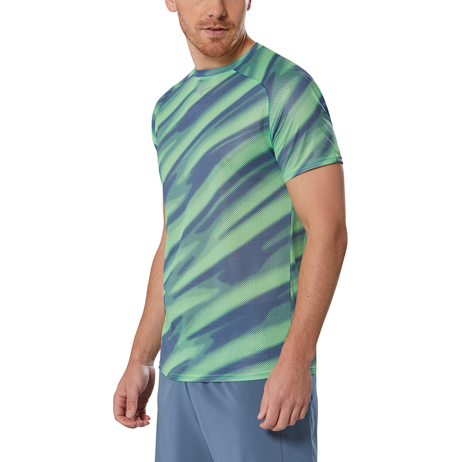 Mizuno DryAeroFlow Graphic Tee Light Green