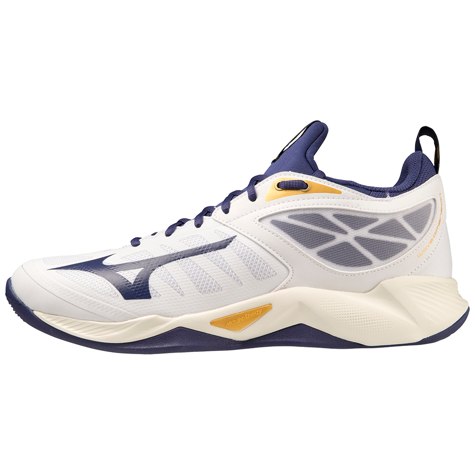 Mizuno WAVE DIMENSION White/BlueRibbon/MP Gold