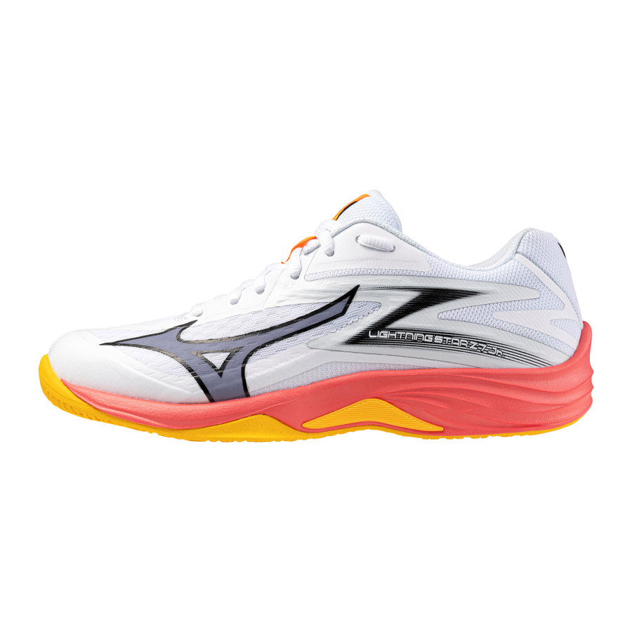 Mizuno LIGHTNING STAR Z7 Jr White/Fiery Coral 2/Citrus