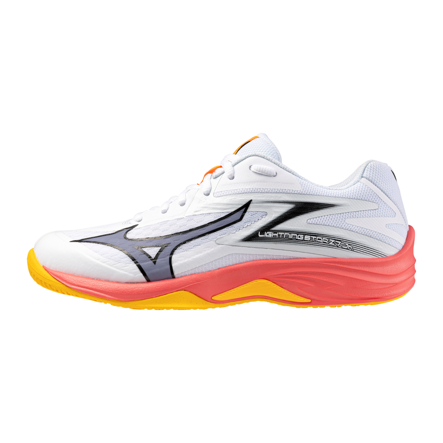 Mizuno LIGHTNING STAR Z7 Jr White/Fiery Coral 2/Citrus