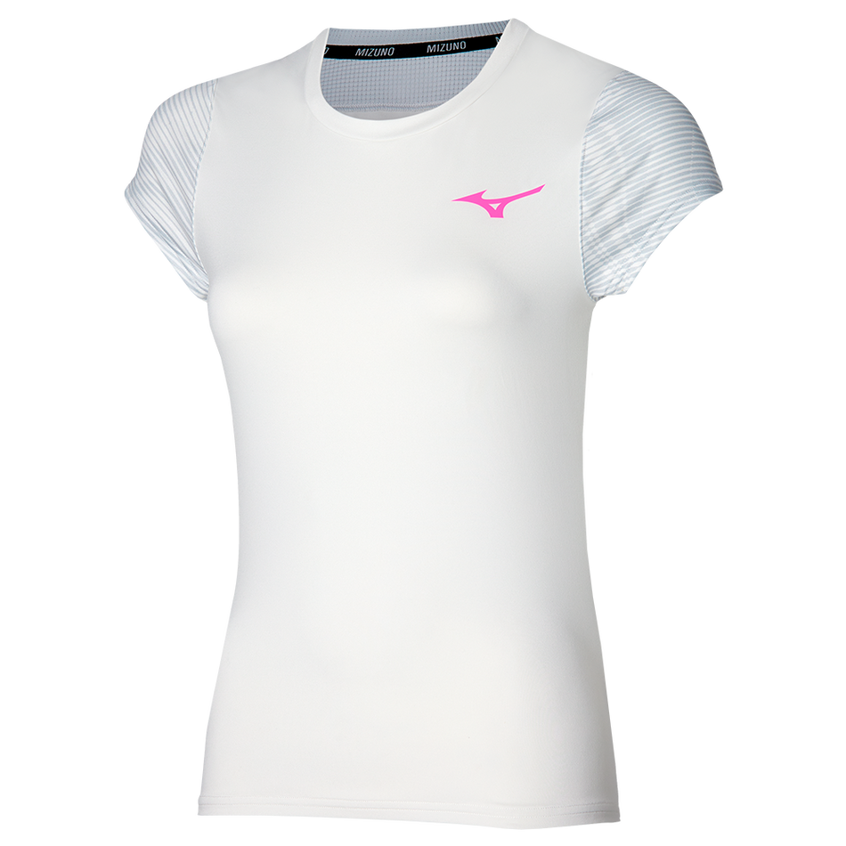 Mizuno Charge Printed Tee  White