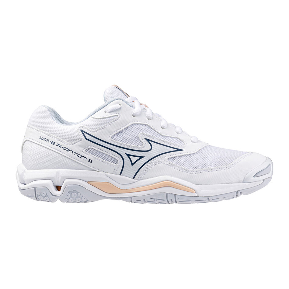 Mizuno WAVE PHANTOM 3 White/NavyPeony/PeachParfait