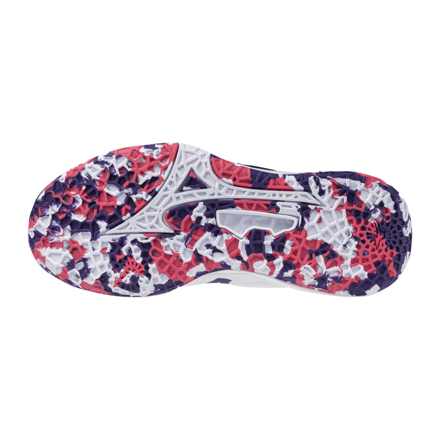 Mizuno WAVE STEALTH NEO 2 White/VioletIndigo/CamelliaRos