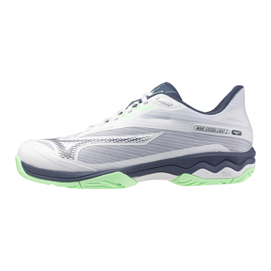 Mizuno WAVE EXCEED LIGHT 2 White/Vintage Indigo/Neo Mint