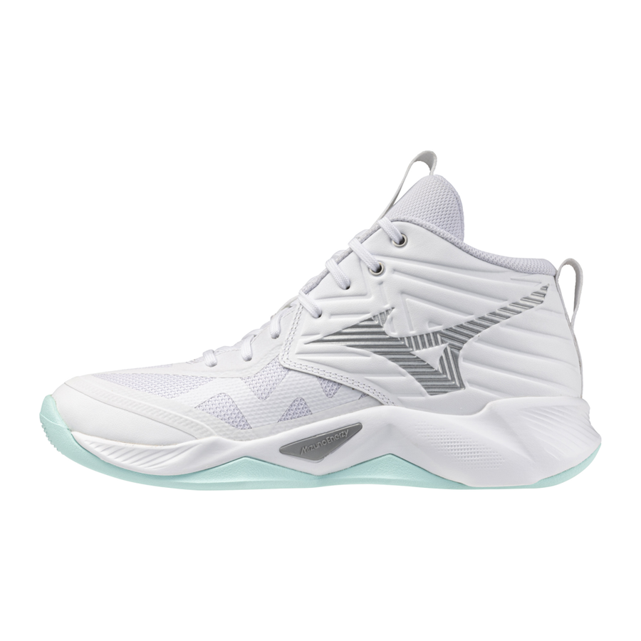 Mizuno WAVE MOMENTUM PRO MID White/Blue Tint