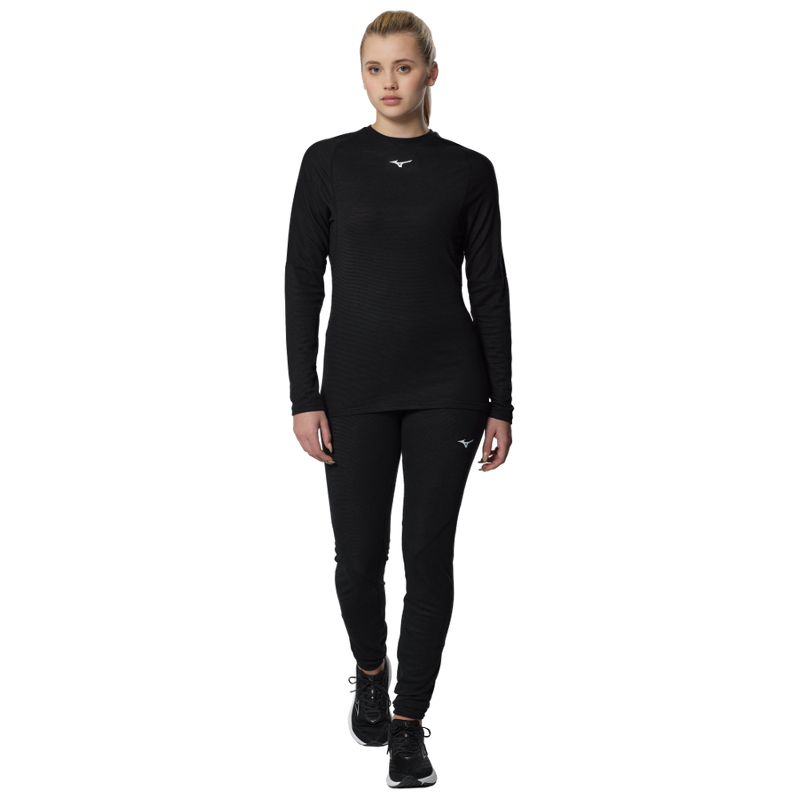 Mizuno Premium Merino Wool Crew Neck Black