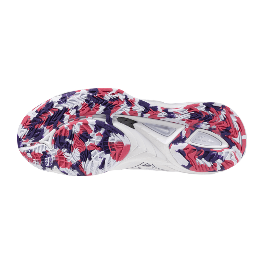 Mizuno WAVE MIRAGE 5 White/VioletIndigo/CamelliaRos