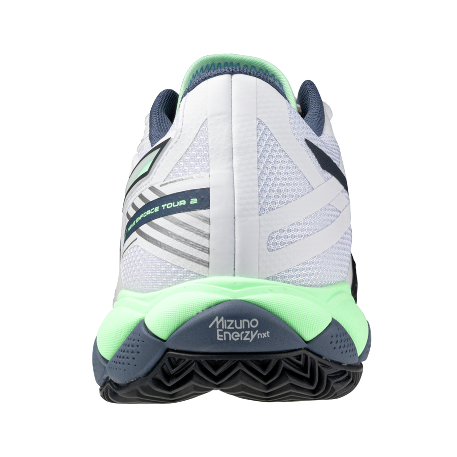 Mizuno WAVE ENFORCE TOUR 2 CC White/neo mint/vintage indigo Mizuno WAVE ENFORCE TOUR 2 CC White/neo mint/vintage indigo