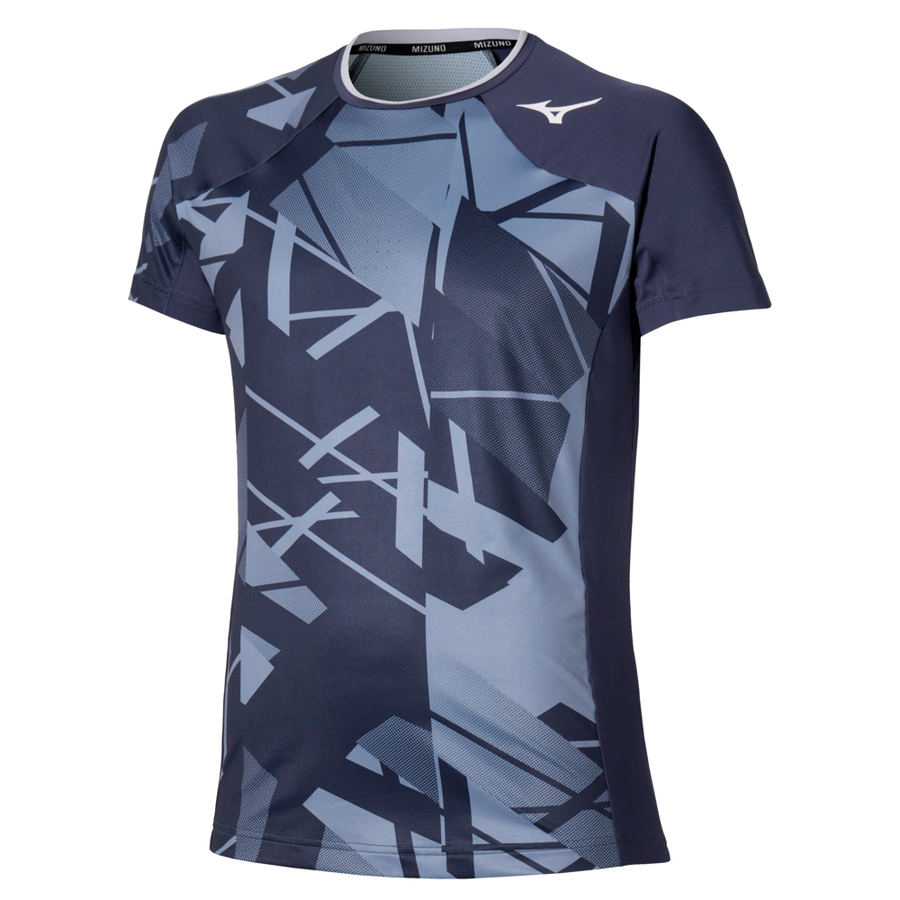 Mizuno Daybreakers Shadow Graphic Short Sleeve Tee Odyssey Gray