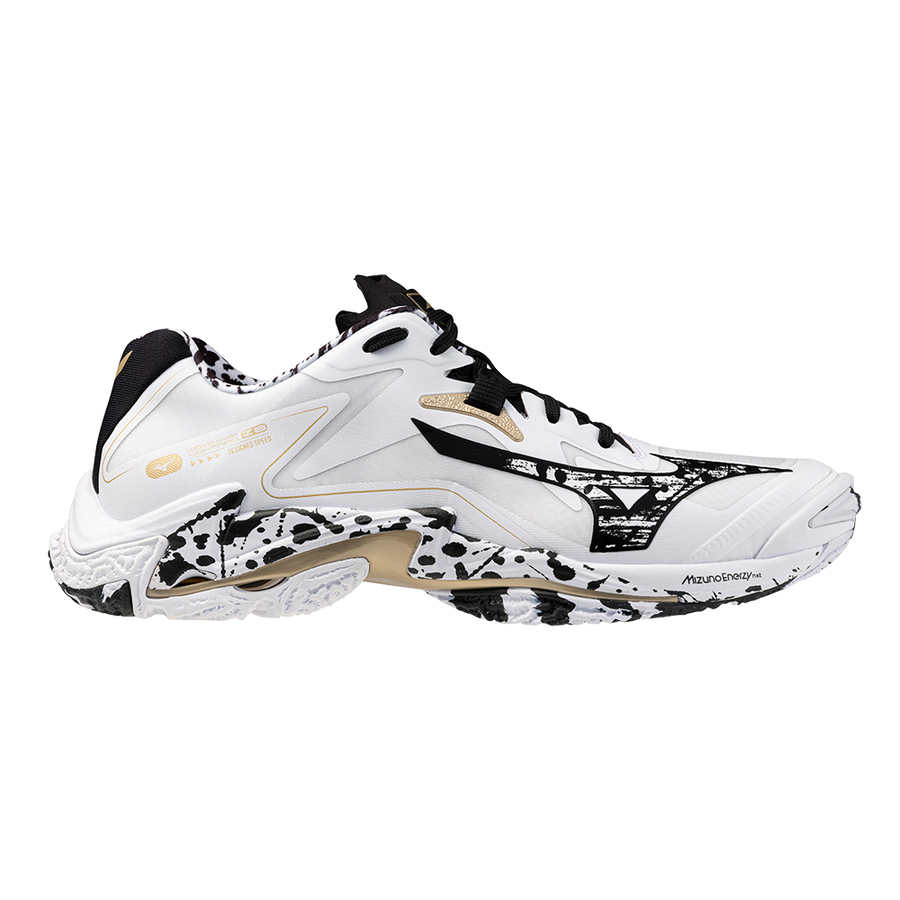 Mizuno WAVE LIGHTNING Z8 White/Black/GE Gold