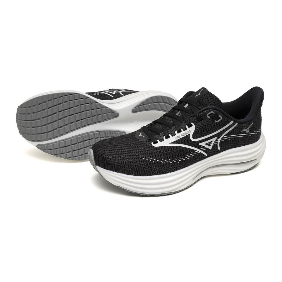 Mizuno WAVE RIDER 29 Black Sand/White/Black