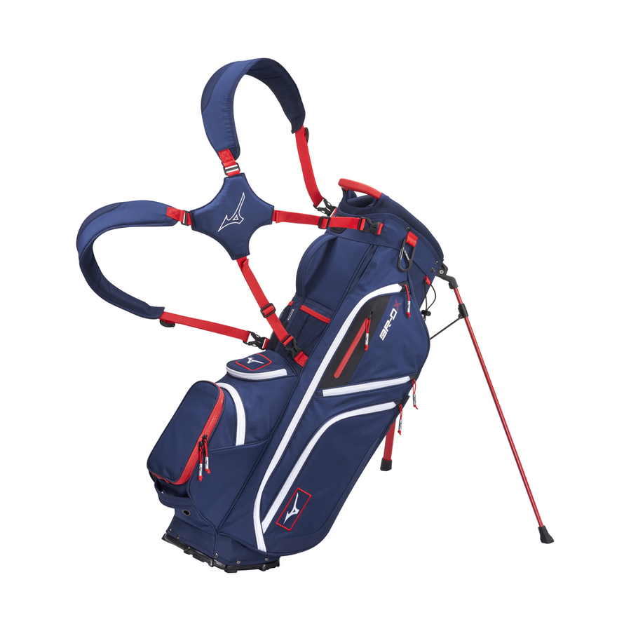 Mizuno BR-DX 25 Stand Bag Navy/Red