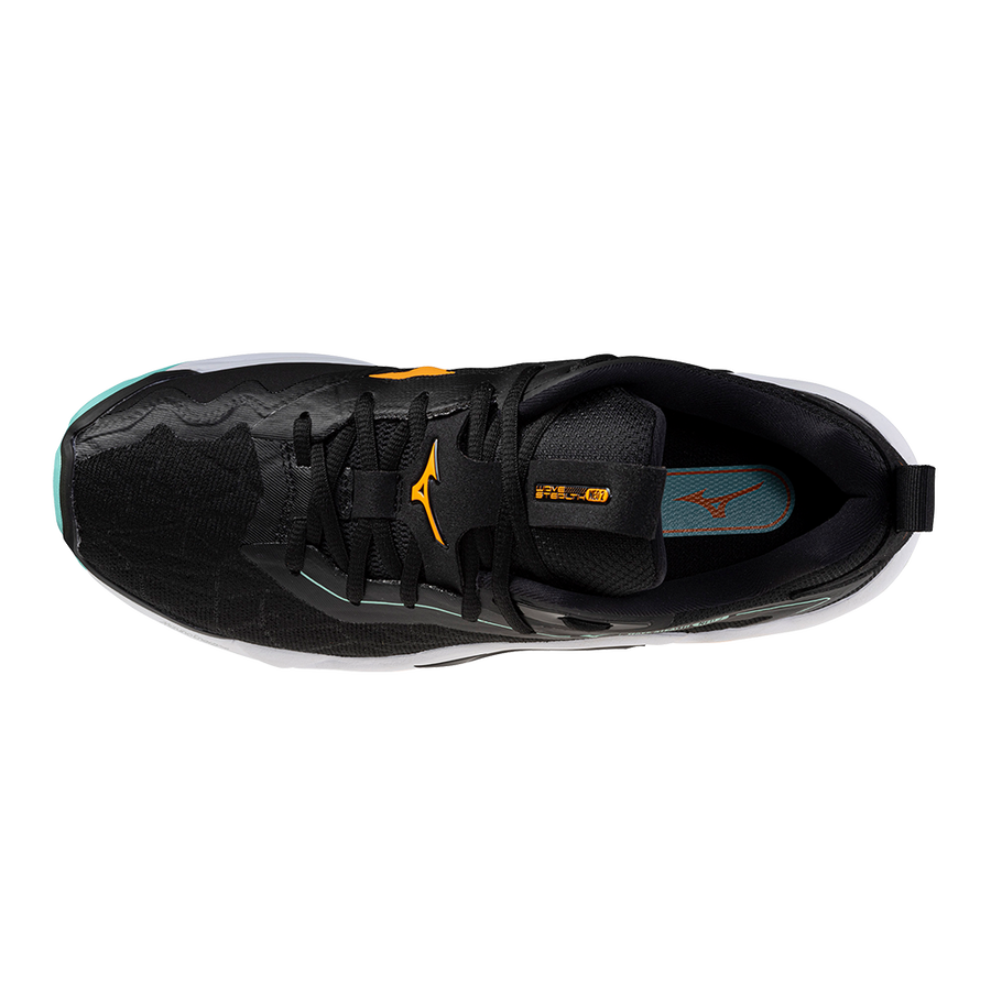 Mizuno WAVE STEALTH NEO 2 Black/Tangelo/Ice Green