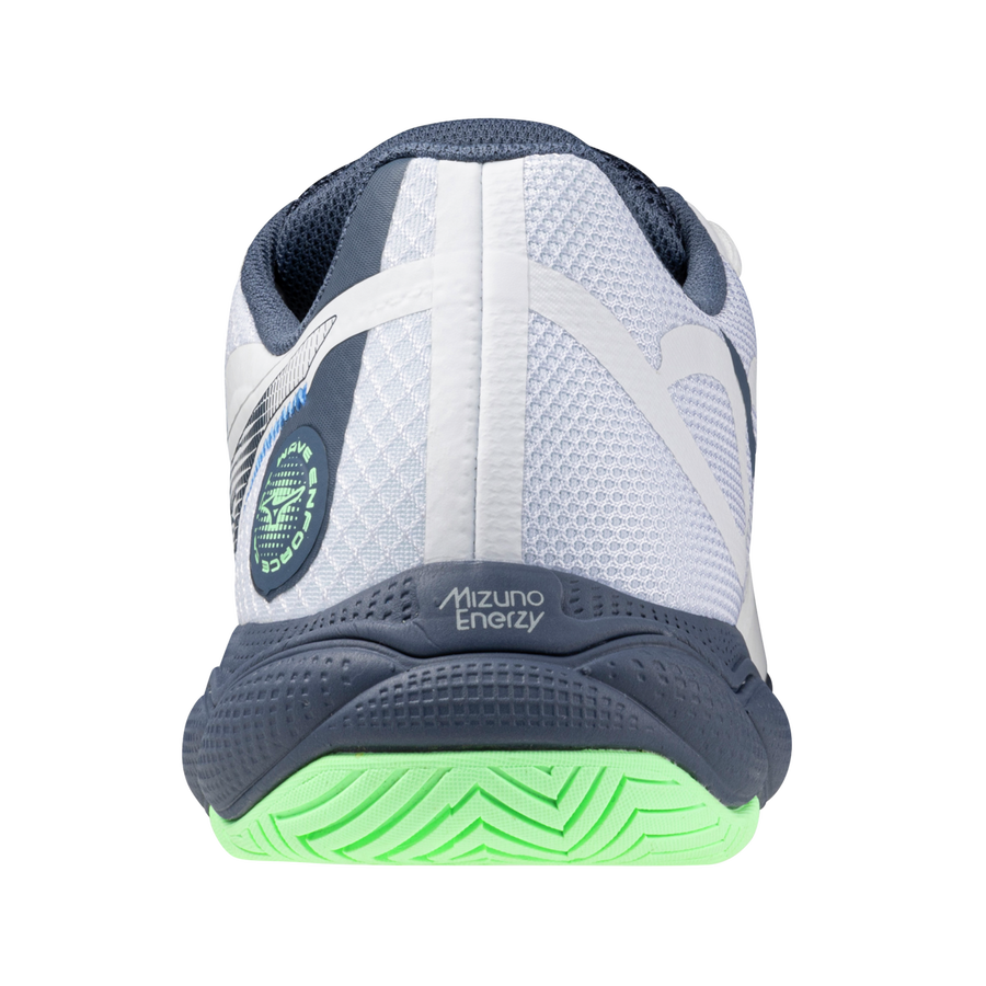 Mizuno WAVE ENFORCE COURT AC White/vintage indigo/neo mint Mizuno WAVE ENFORCE COURT AC White/vintage indigo/neo mint