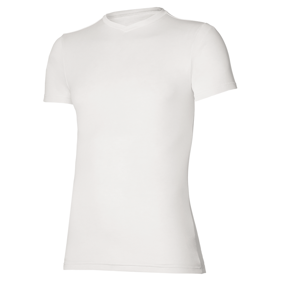 Mizuno BT Under V Neck Tee White