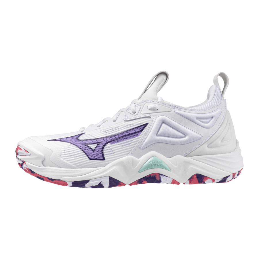 Mizuno WAVE MOMENTUM 3 White/VioletIndigo/CamelliaRos