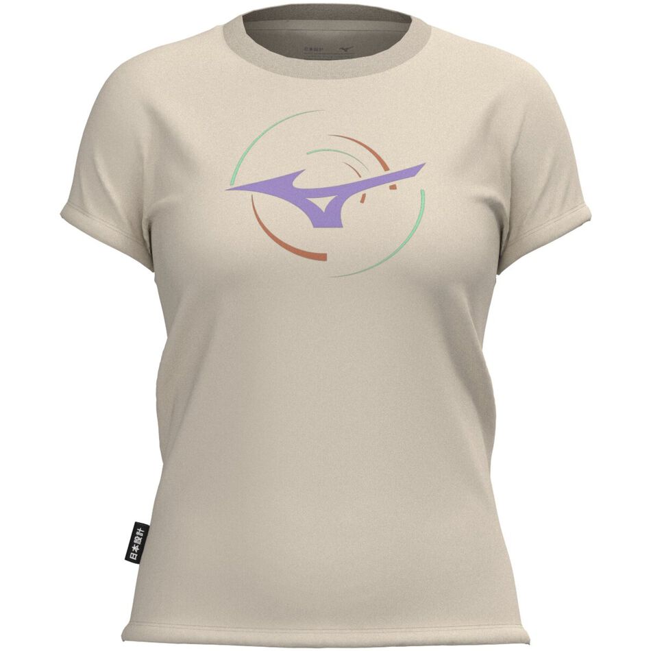 Mizuno Athletic RB T-shirt(W) SUMMER SAND