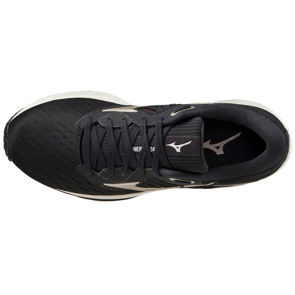 Mizuno Wave Rider 24 Blk/PlatinumGold/Fudge