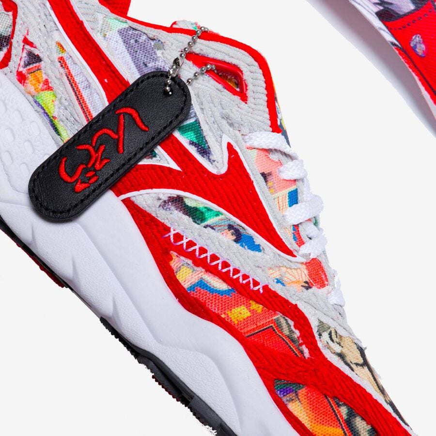 Mizuno CONTENDER SHINZO Cool Gray 3C/Highrisk Red/White