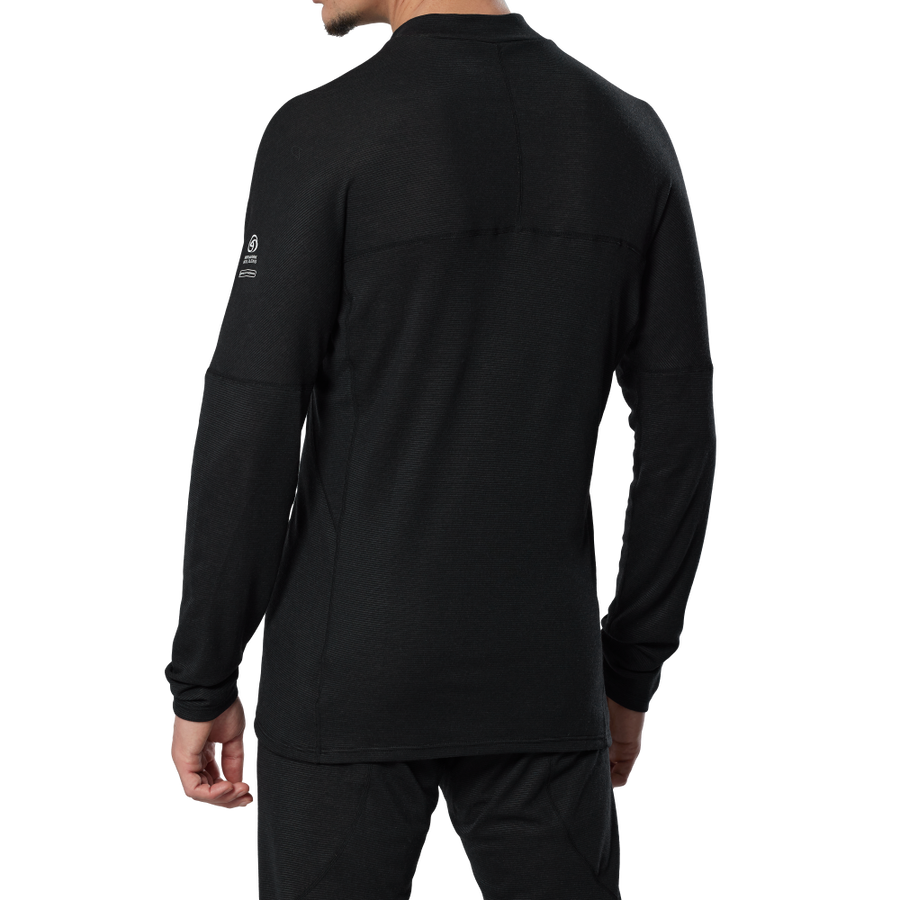 Mizuno Premium Merino Wool Half Zip Black