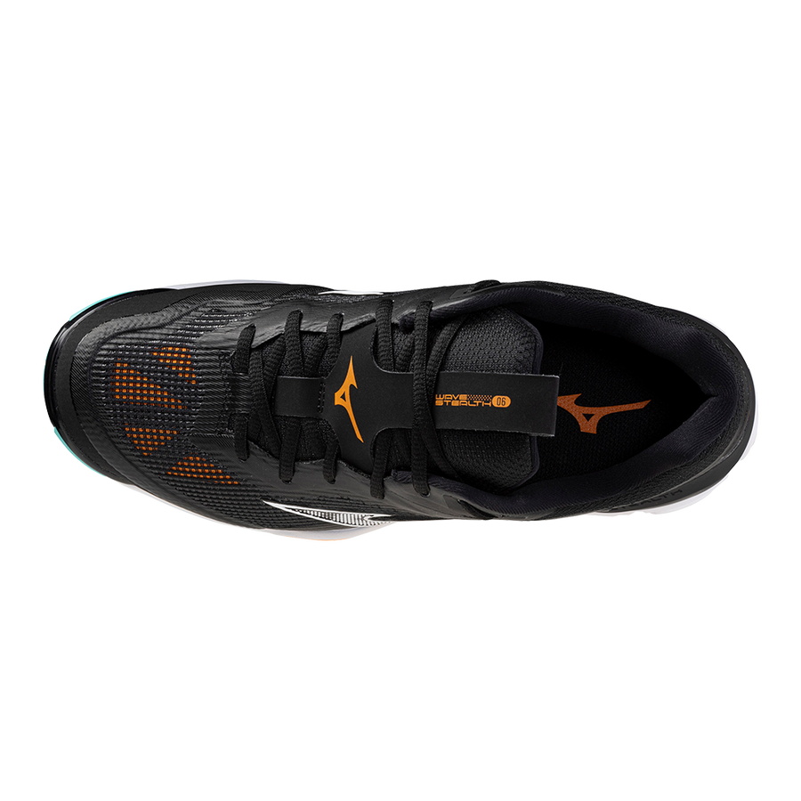 Mizuno WAVE STEALTH 6 Black/Tangelo/Ice Green