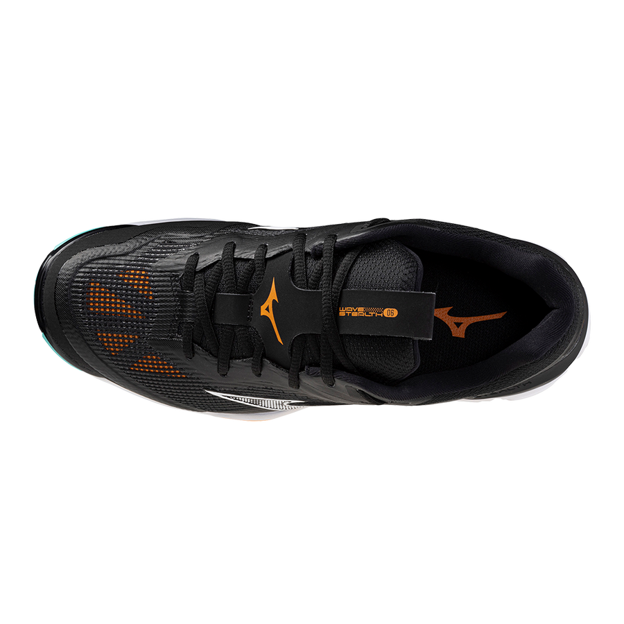 Mizuno WAVE STEALTH 6 Black/Tangelo/Ice Green