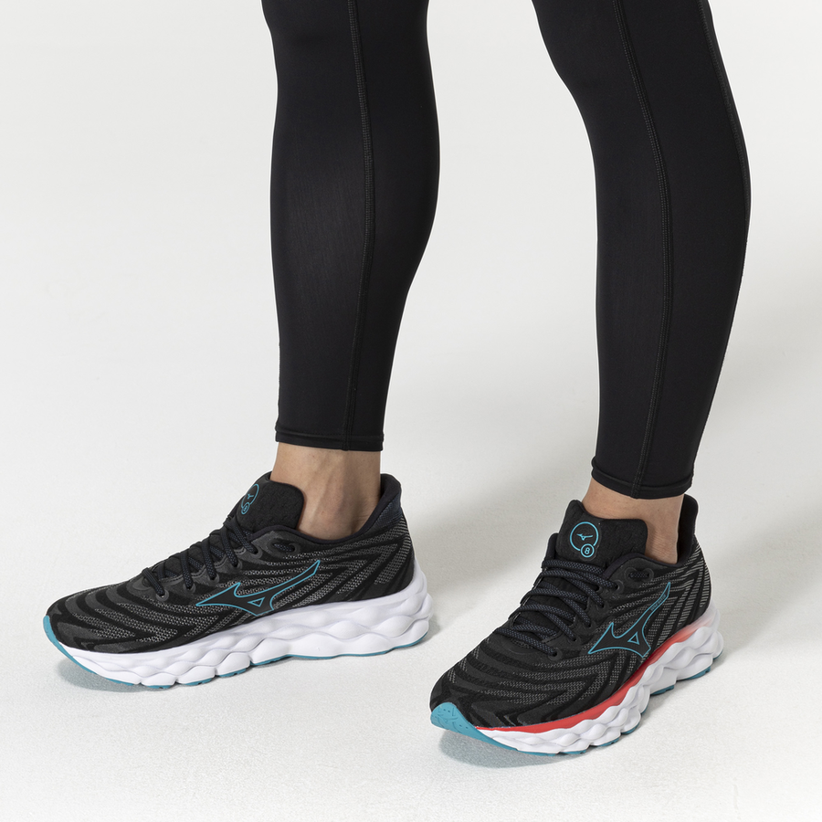 Mizuno WAVE SKY 8 Black/Black/Enamel Blue