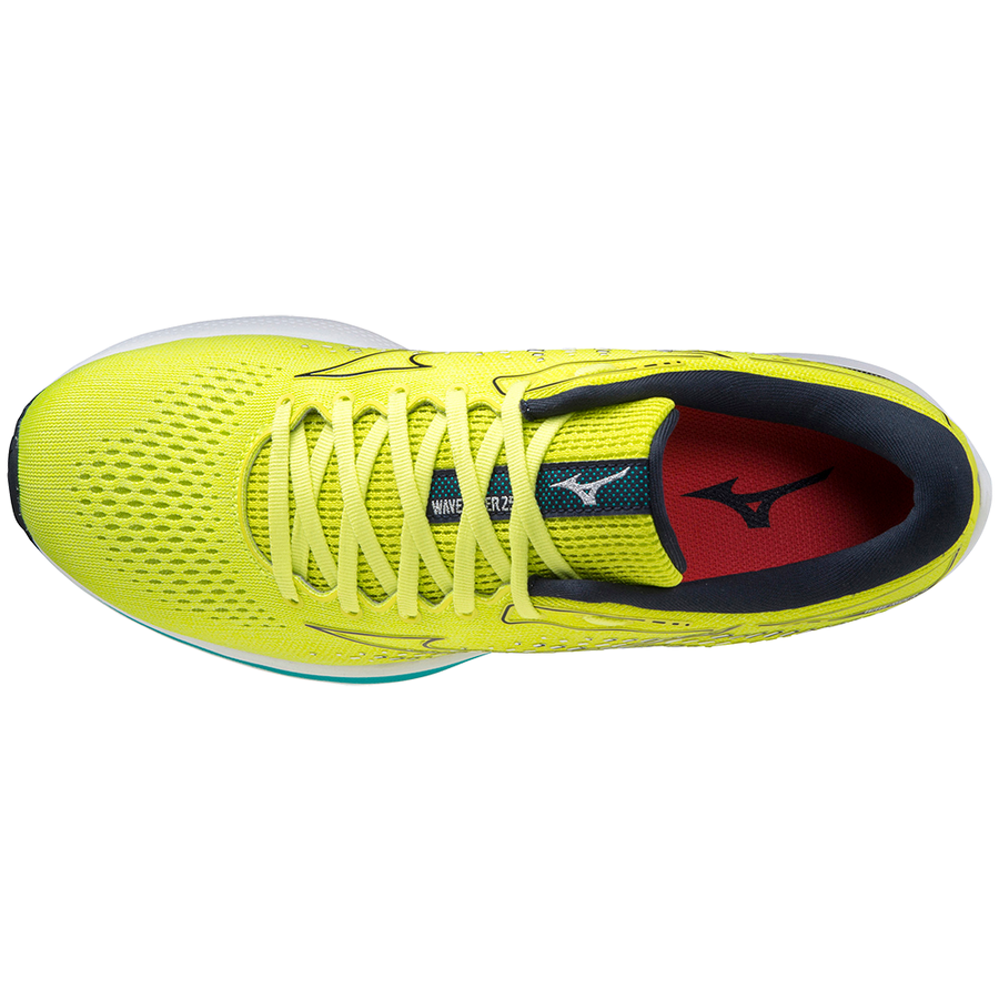 Mizuno Wave Rider 25 SLime/SkyCaptain/IRed