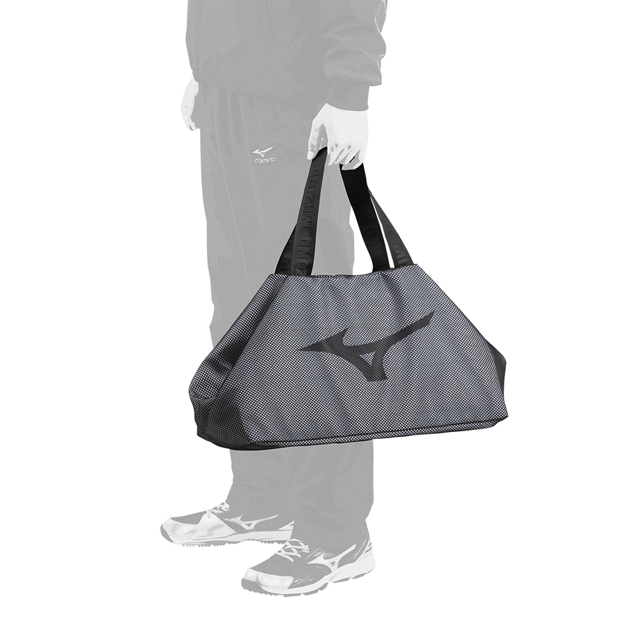 Mizuno Mesh Holdall Bag Black/White