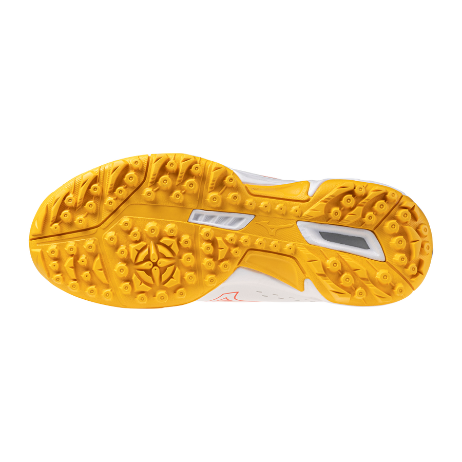 Mizuno WAVE LYNX 2 Jr. White/Fiery Coral 2/Citrus